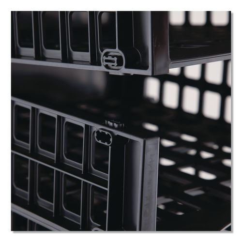 Image of Thinkspace® 39443 Literature Organizer, 8 Sections, 21 x 12.25, Black