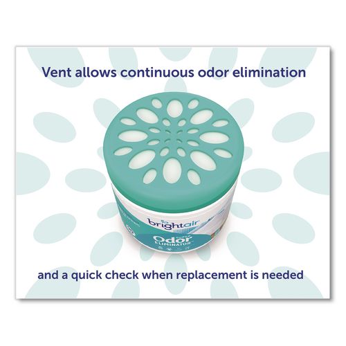 Image of BRIGHT Air® 901046CT Super Odor Eliminator, Linen and Spring Breeze, 14 oz Jar, 6/Carton
