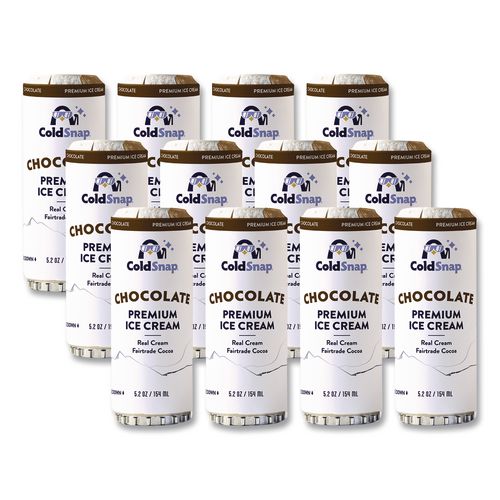 Image of ColdSnap® 600039 Ice Cream Pod, Chocolate, 5.2 oz Single Serve Pod for ColdSnap Machine, 12/Carton