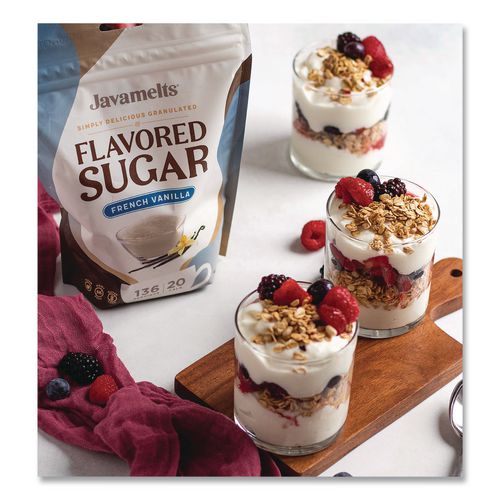 Image of Javamelts JMT55382 Flavored Sugar, French Vanilla, 1.5 lb Bag