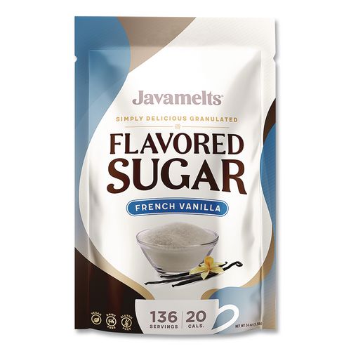 Image of Javamelts JMT55382 Flavored Sugar, French Vanilla, 1.5 lb Bag