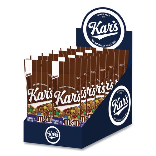 Image of Kar's KAR08959 Trail Mix, Caramel 'N Chocolate, 2 oz Packet, 12/Box