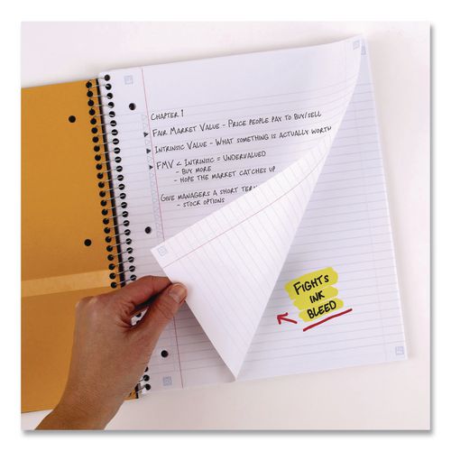 Image of Five Star® 72077 Wirebound Notebook, 5-Subject, Medium/College Rule, Fire Red Cover, (200) 11 x 8.5 Sheets