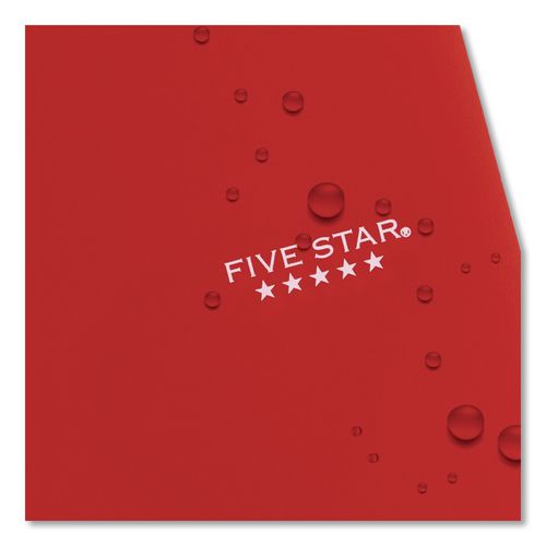 Image of Five Star® 72077 Wirebound Notebook, 5-Subject, Medium/College Rule, Fire Red Cover, (200) 11 x 8.5 Sheets