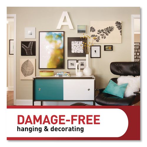 Image of Command 17218BLK-16ES Damage-Free Hanging Picture Hanging Strip Pairs, (8) XL (0.86 x 4.37), (6) L (0.75" x 3.65"), (2) Med (0.75 x 2.75), Black