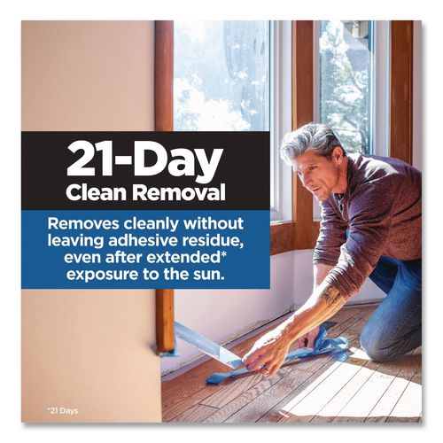 Image of ScotchBlue 2093+-24EC PROSharp Painter's Tape, 3" Core, 0.94" x 60 yds, Blue