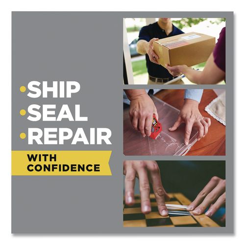 Image of Scotch® 3350-77-RD36GC General Purpose Packaging Tape with Dispenser, 3" Core, 1.88 x 84.2 yds, Clear