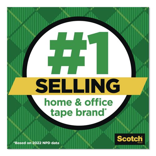 Image of Scotch® 810-121296-12PK Magic Tape Refill, 1" Core, 0.5" x 36 yds, Clear, 12 Rolls/Pack