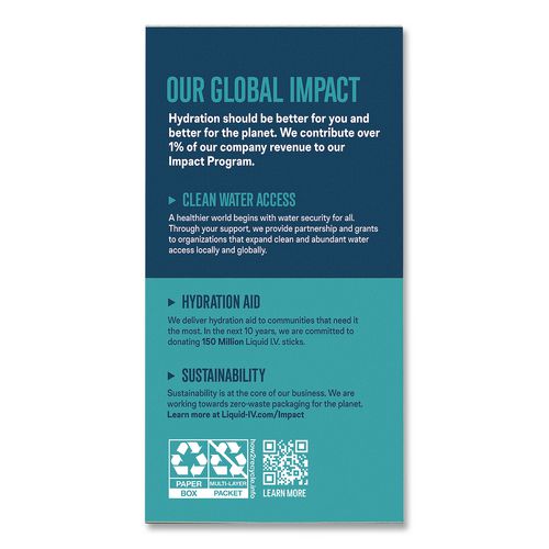 Image of LIQUID I.V.® EHC47495 Hydration Multiplier, Strawberry, 0.56 oz Stick, 15/Pack