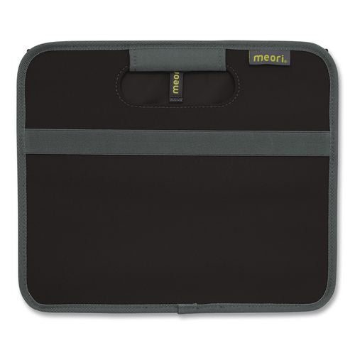 Image of meori® A100001 Classic Foldable Storage Box, Large, 2 Sections, 12.6 x 19.69 x 10.83, Lava Black