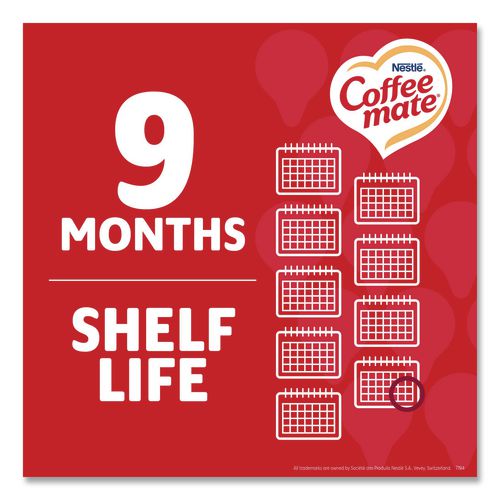 Image of Coffee mate® 12408209 Liquid Coffee Creamer, Assorted Flavors, 0.38 oz Mini Cups, 150/Carton