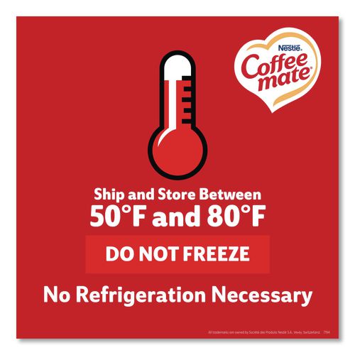 Image of Coffee mate® 12408209 Liquid Coffee Creamer, Assorted Flavors, 0.38 oz Mini Cups, 150/Carton
