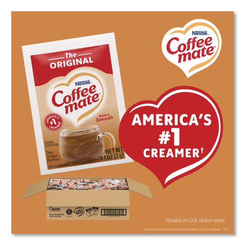 Image of Coffee mate® 11000369 Powdered Creamer Packets, Original, 0.1 oz Packet, 1,000/Carton