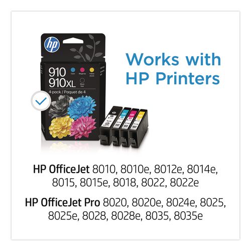Image of HP 3YL65AN#140 HP 910xl, (3yl65an) High-Yield Black Original Ink Cartridge