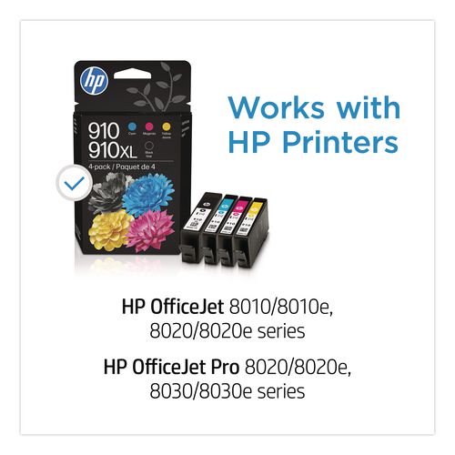 Image of HP 3YL65AN#140 HP 910xl, (3yl65an) High-Yield Black Original Ink Cartridge