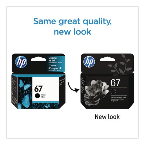 Image of HP 3YM56AN#140 HP 67, (3ym56an) Black Original Ink Cartridge