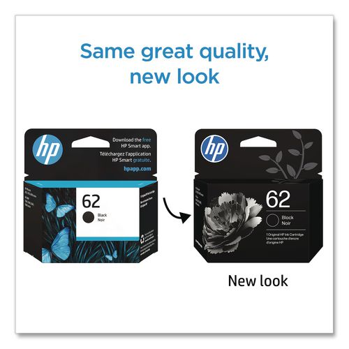 Image of HP C2P04AN#140 HP 62, (c2p04an) Black Original Ink Cartridge