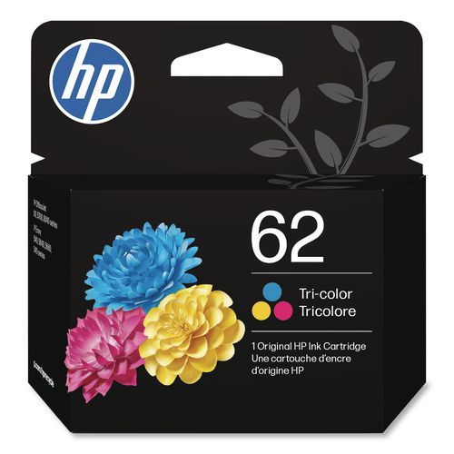 Image of HP C2P06AN#140 HP 62, (c2p06an) Tri-Color Original Ink Cartridge