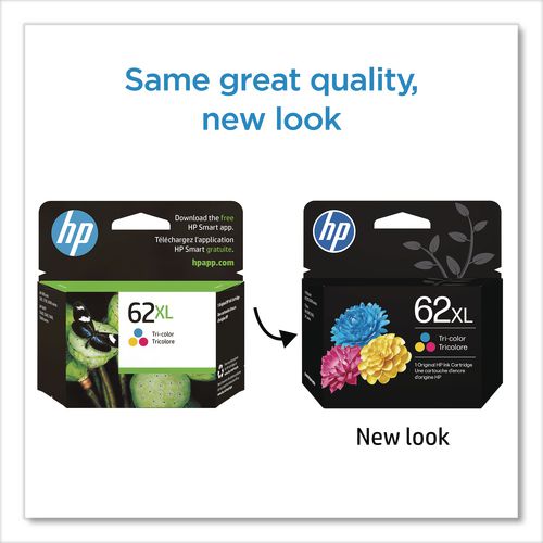 Image of HP C2P07AN#140 HP 62xl, (c2p07an) High-Yield Tri-Color Original Ink Cartridge