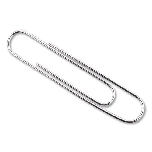 Image of ACCO Recycled Paper Clips, Jumbo, Smooth, Silver, 100 Clips/Box, 10 Boxes/Pack