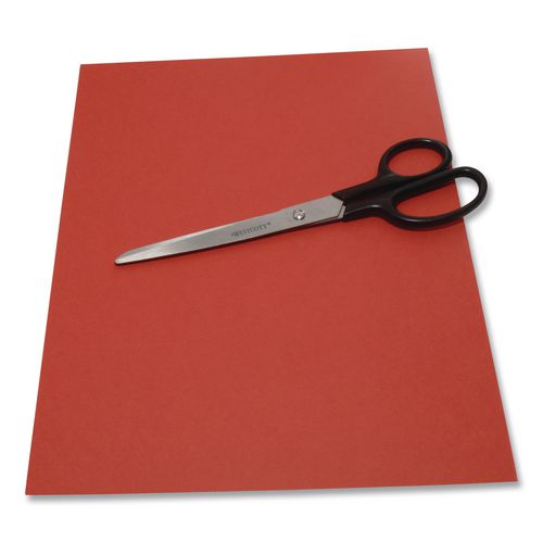 Image of Westcott® 10572-001CT Straight Contract Scissors, 8" Long, 3" Cut Length, Straight Black Handle, 144/Carton