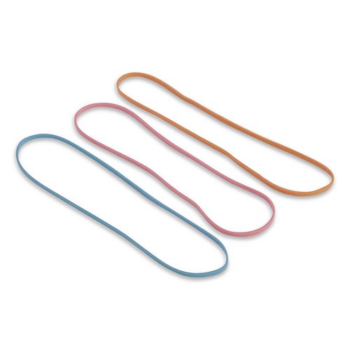Image of Alliance® 07800 Brites File Bands, Blue/Orange/Pink, 50/Pack