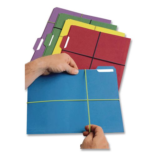 Image of Alliance® 07800 Brites File Bands, Blue/Orange/Pink, 50/Pack