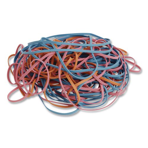 Image of Alliance® 07800 Brites File Bands, Blue/Orange/Pink, 50/Pack