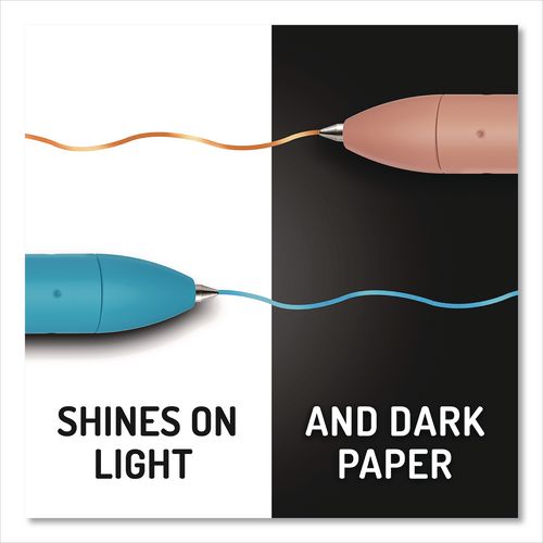 Image of Paper Mate® 2209485 InkJoy Gel Metallic Gel Pen, Retractable, Medium 0.8 mm, Assorted Ink and Barrel Colors, 6/Pack