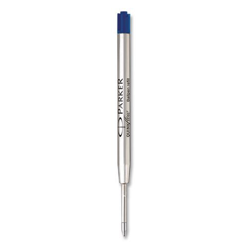 Image of Parker® 2119154 Quinkflow Refill for Parker Ballpoint Pen, Medium Conical Tip, Blue Ink, 10/Pack