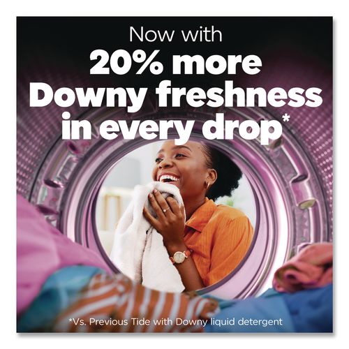 Image of Tide® 17523 Plus Boost of Ultra Downy Laundry Detergent, HE Compatible, April Fresh Scent, 73 oz Bottle