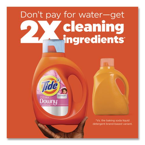 Image of Tide® 17523 Plus Boost of Ultra Downy Laundry Detergent, HE Compatible, April Fresh Scent, 73 oz Bottle
