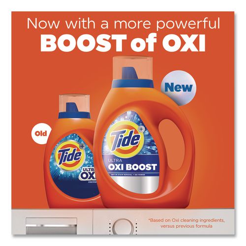 Image of Tide® 17538 Ultra OXI Boost Laundry Detergent, HE Compatible, 117 oz Bottle