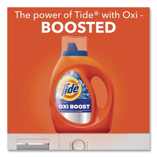 Image of Tide® 17538 Ultra OXI Boost Laundry Detergent, HE Compatible, 117 oz Bottle