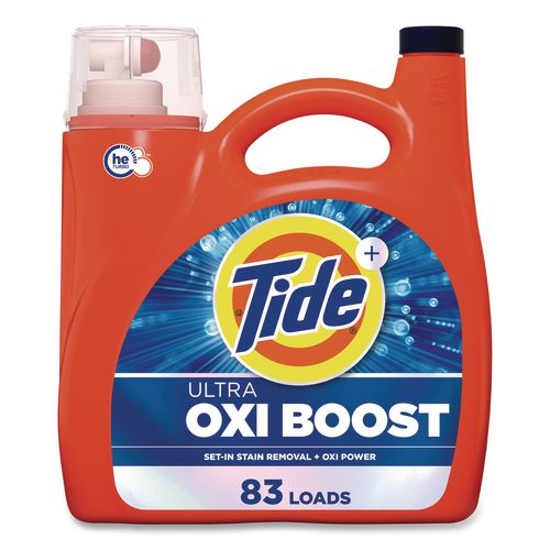 Image of Tide® 17538 Ultra OXI Boost Laundry Detergent, HE Compatible, 117 oz Bottle