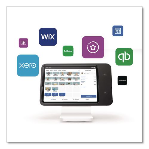 Image of Square A-SKU-0837 2nd Generation POS Stand, 7.75 x 12.6 x 9.5, White