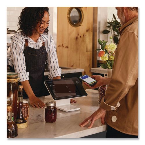 Image of Square A-SKU-0837 2nd Generation POS Stand, 7.75 x 12.6 x 9.5, White