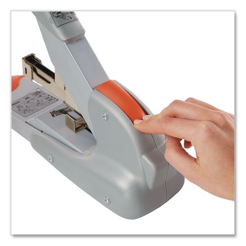 Image of Rapid Heavy-Duty Stapler, 170 Sht Capacity, Silver/Orange