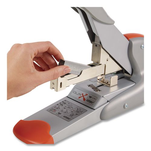 Image of Rapid Heavy-Duty Stapler, 170 Sht Capacity, Silver/Orange