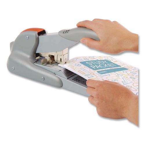 Image of Rapid Heavy-Duty Stapler, 170 Sht Capacity, Silver/Orange