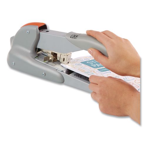 Image of Rapid Heavy-Duty Stapler, 170 Sht Capacity, Silver/Orange