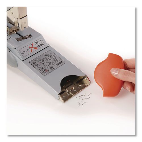 Image of Rapid Heavy-Duty Stapler, 170 Sht Capacity, Silver/Orange