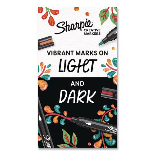 Image of Sharpie® 2209902 Creative Markers, Earth Tones, Bullet Tip, Assorted, 5/Pack