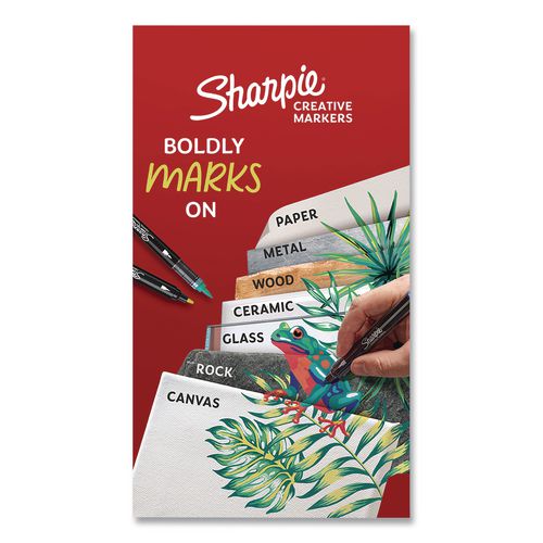 Image of Sharpie® 2209902 Creative Markers, Earth Tones, Bullet Tip, Assorted, 5/Pack