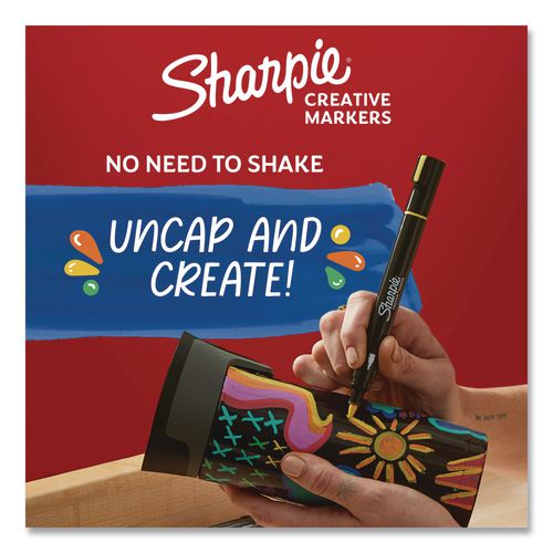 Image of Sharpie® 2213328 Creative Markers, Light Earth Tones, Bullet Tip, Assorted, 5/Pack
