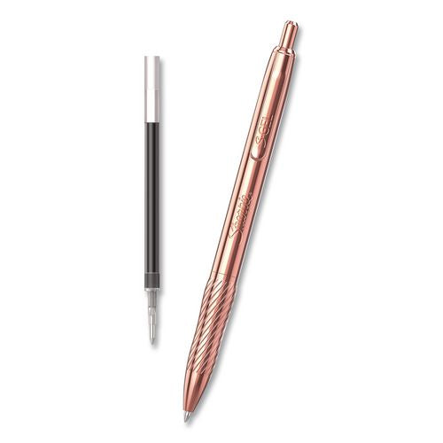 Image of Newell Brands Sharpie Pen,Gel,w/Refill,0.7mm,Black Ink/Copper Barrel