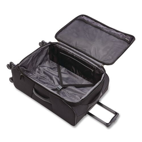 Image of AMERICAN TOURISTER 142352-1041 4 KIX 2.0 Softside Spinner Suitcase, 14.5 x 9.5 x 23.5, Black