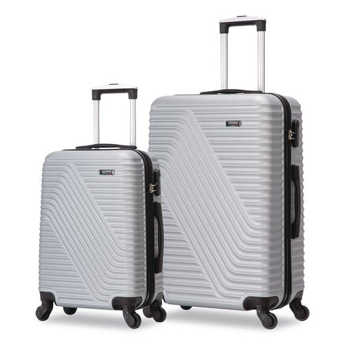 Image of TUCCI V0001-02PC-SLV VOYAGE Vertice ABS 2-Piece Luggage Set, Silver