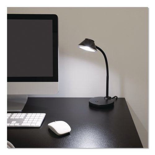 Image of V-Light VL0146P LED Gooseneck Desk Lamp, 13" High, Black