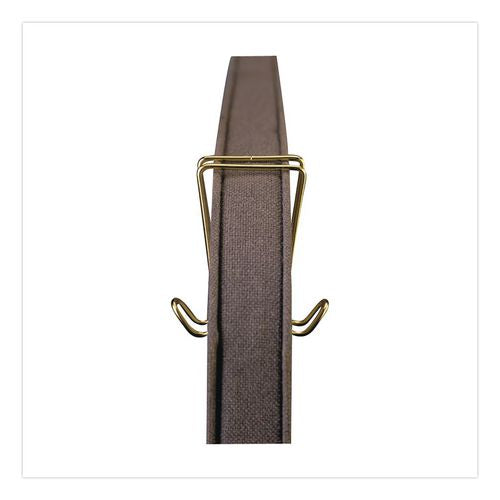 Image of Artistic® AOP-T1309 Double-Sided Coat Clip Cubicle Accessory, Metal, Brass